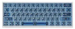Transparent keycaps / Foggy-glossy matte keycaps made of PC material with engraved characters. Height suitable for wooting. Fog revealing red - Top fog revealing - Engraved characters Transparent keycaps / Foggy-glossy matte keycaps made of PC material with engraved characters. Height suitable for wooting. Fog revealing red - Top fog revealing - Engraved characters