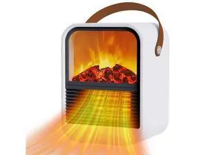 Portable Mini Electric Fireplace Heater,Small Room Space Heaters for Indoor Use with 3D Flames,PTC Ceramic Heater, Desk Space Heater for Bedroom,Bathroom and Office Quiet Small(White) Portable Mini Electric Fireplace Heater,Small Room Space Heaters for Indoor Use with 3D Flames,PTC Ceramic Heater, Desk Space Heater for Bedroom,Bathroom and Office Quiet Small(White)