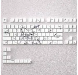 Eight-layer cherry keycap with transparent PBT material compatible with ATK68, American Addax, Fire68, MAD60, and MAD. Side-engraved with 98 transparent dots Eight-layer cherry keycap with transparent PBT material compatible with ATK68, American Addax, Fire68, MAD60, and MAD. Side-engraved with 98 transparent dots