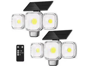 Solar Motion Sensor Outdoor Lights, 3 Modes LED Security Flood Light with Remote Control, IP65 Waterproof Solar Powered Outside Wall Light for Garden Patio Garage Yard (Black, 2 Pack) Solar Motion Sensor Outdoor Lights, 3 Modes LED Security Flood Light with Remote Control, IP65 Waterproof Solar Powered Outside Wall Light for Garden Patio Garage Yard (Black, 2 Pack)