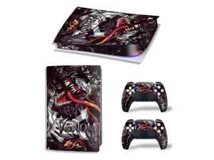 Venom Vinyl Skin Sticker For PS5Digital PS5 Game Console Game Handle Full Protective Film(TN-PS5Digital-10269) Venom Vinyl Skin Sticker For PS5Digital PS5 Game Console Game Handle Full Protective Film(TN-PS5Digital-10269)
