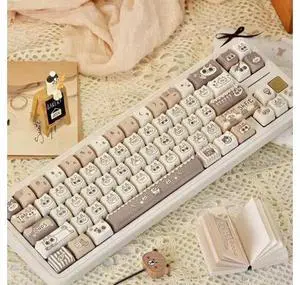 Thai MOA high-quality PBT keycaps with five sides of heat transfer printing, cute personalized custom keycaps (only keycaps) Thai MOA high-quality PBT keycaps with five sides of heat transfer printing, cute personalized custom keycaps (only keycaps)