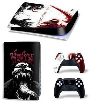 Venom Vinyl Skin Sticker For PS5Digital PS5 Game Console Game Handle Full Protective Film(TN-PS5Digital-10265) Venom Vinyl Skin Sticker For PS5Digital PS5 Game Console Game Handle Full Protective Film(TN-PS5Digital-10265)