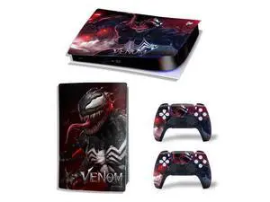Venom Vinyl Skin Sticker For PS5Digital PS5 Game Console Game Handle Full Protective Film(TN-PS5Digital-10275) Venom Vinyl Skin Sticker For PS5Digital PS5 Game Console Game Handle Full Protective Film(TN-PS5Digital-10275)