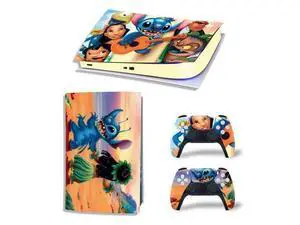 Stitch Vinyl Skin Sticker For PS5Digital PS5 Game Console Handle Protective Film(TN-PS5Digital-3645) Stitch Vinyl Skin Sticker For PS5Digital PS5 Game Console Handle Protective Film(TN-PS5Digital-3645)