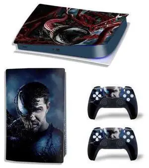Venom Vinyl Skin Sticker For PS5Digital PS5 Game Console Game Handle Full Protective Film(TN-PS5Digital-10263) Venom Vinyl Skin Sticker For PS5Digital PS5 Game Console Game Handle Full Protective Film(TN-PS5Digital-10263)