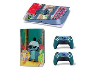 Stitch Vinyl Skin Sticker For PS5Digital PS5 Game Console Handle Protective Film(TN-PS5Digital-3650) Stitch Vinyl Skin Sticker For PS5Digital PS5 Game Console Handle Protective Film(TN-PS5Digital-3650)