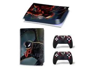 Venom Vinyl Skin Sticker For PS5Digital PS5 Game Console Game Handle Full Protective Film(TN-PS5Digital-10259) Venom Vinyl Skin Sticker For PS5Digital PS5 Game Console Game Handle Full Protective Film(TN-PS5Digital-10259)