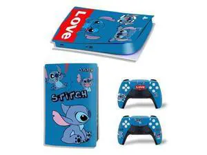 Stitch Vinyl Skin Sticker For PS5Digital PS5 Game Console Handle Protective Film(TN-PS5Digital-3657) Stitch Vinyl Skin Sticker For PS5Digital PS5 Game Console Handle Protective Film(TN-PS5Digital-3657)