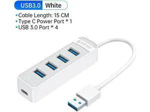 4 Port USB 3.0 HUB With Type C Power Supply Port For PC Laptop Computer 7 Port USB Splitter USB3.0 OTG Adapter 4 Port USB 3.0 HUB With Type C Power Supply Port For PC Laptop Computer 7 Port USB Splitter USB3.0 OTG Adapter