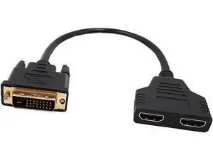 DVI to HDMI CableSinLoon Gold-Plated DVI Male 24 1 Pin to Dual Hdmi Female 1080p Hdmi Video Converter Adapter Splitter Cable DVI to HDMI CableSinLoon Gold-Plated DVI Male 24 1 Pin to Dual Hdmi Female 1080p Hdmi Video Converter Adapter Splitter Cable