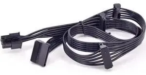 6 Pin 1 to 4 SATA 15Pin Power Supply Cable Port Multiplier for Seasonic FOCUS PLUS Gold FOCUS+ 850FX 750FX 650FX 550FX 6 Pin 1 to 4 SATA 15Pin Power Supply Cable Port Multiplier for Seasonic FOCUS PLUS Gold FOCUS+ 850FX 750FX 650FX 550FX