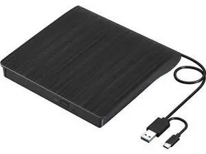 External CD DVD Drive, USB 3.0 & TYPE C Portable CD DVD +/-RW Drive, CD/DVD ROM Player Burner Reader Writer Rewriter Optical Disc Drive for Laptop Desktop PC, Windows 11/10/8/7, Apple Mac, Linux OS External CD DVD Drive, USB 3.0 & TYPE C Portable CD DVD +/-RW Drive, CD/DVD ROM Player Burner Reader Writer Rewriter Optical Disc Drive for Laptop Desktop PC, Windows 11/10/8/7, Apple Mac, Linux OS