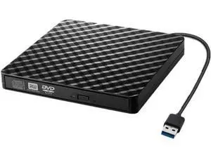 External CD DVD Drive, USB 3.0 Portable CD/DVD +/-RW Drive Slim Optical Burner Writer Rewriter, High Speed Data Transfer for Laptop Notebook Desktop PC MAC OS Windows 7/8/10 (Black) External CD DVD Drive, USB 3.0 Portable CD/DVD +/-RW Drive Slim Optical Burner Writer Rewriter, High Speed Data Transfer for Laptop Notebook Desktop PC MAC OS Windows 7/8/10 (Black)