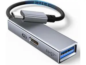 USB C OTG Adapter with PD Power, 2 in 1 USB C to USB 3.0 OTG with 60W PD Charging Adapter Compatible with i-Phone 15/15 Pro, i-Pad Pro, Mac-Book Pro/Air, Galaxy S24/S23, Go-o-gle Pixel 8 USB C OTG Adapter with PD Power, 2 in 1 USB C to USB 3.0 OTG with 60W PD Charging Adapter Compatible with i-Phone 15/15 Pro, i-Pad Pro, Mac-Book Pro/Air, Galaxy S24/S23, Go-o-gle Pixel 8