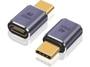 USB C Extender Adapter 2-Pack, 8K@60Hz & 40Gbps Data USB C Male to Female Extension Adapter, 100W Charging Type C Extender Thunderbolt 4 Connector for iPhone, MacBook Pro USB C Extender Adapter 2-Pack, 8K@60Hz & 40Gbps Data USB C Male to Female Extension Adapter, 100W Charging Type C Extender Thunderbolt 4 Connector for iPhone, MacBook Pro