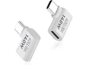 Right Angle USB C Male to USB C Female Adapter, USB Type C 3.1 Extender Support 40Gbps Data Transfer PD 140W for MacBook, Switch, Steam Deck, iPhone 15 and More Laptop, Tablet, Phone 2 Pack Right Angle USB C Male to USB C Female Adapter, USB Type C 3.1 Extender Support 40Gbps Data Transfer PD 140W for MacBook, Switch, Steam Deck, iPhone 15 and More Laptop, Tablet, Phone 2 Pack