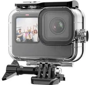 Waterproof Case for GoPro Hero 12 Hero 11 Hero 10 Hero 9 Black, Underwater Dive Case Housing Shell Supports 60M/196FT Deep Diving Scuba Snorkeling with Bracket Screw GoPro Accessories Waterproof Case for GoPro Hero 12 Hero 11 Hero 10 Hero 9 Black, Underwater Dive Case Housing Shell Supports 60M/196FT Deep Diving Scuba Snorkeling with Bracket Screw GoPro Accessories