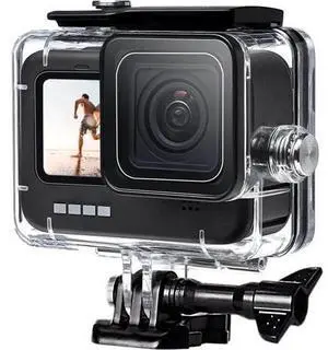 60M Waterproof Case for GoPro Hero 10 Black / Hero 9 Black, Protective Underwater Dive Housing Shell with Bracket Accessories for Go Pro Hero10 Hero9 Action Camera 60M Waterproof Case for GoPro Hero 10 Black / Hero 9 Black, Protective Underwater Dive Housing Shell with Bracket Accessories for Go Pro Hero10 Hero9 Action Camera