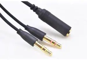 1.5M for Ra-zer 3.5mm audio one minute two headphones with microphone to computer audio adapter 1.5M for Ra-zer 3.5mm audio one minute two headphones with microphone to computer audio adapter