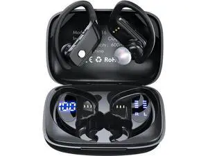 Ture Wireless Earbuds, TWS Bluetooth Headphones 48Hrs Play Back Sports Earphones with LED Display Built in Mic Deep Bass Stereo in Ear Waterproof Headset for Workout Gaming Running Ture Wireless Earbuds, TWS Bluetooth Headphones 48Hrs Play Back Sports Earphones with LED Display Built in Mic Deep Bass Stereo in Ear Waterproof Headset for Workout Gaming Running