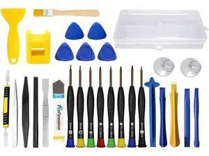 30 in 1 Smart Phone Repair Tools Kit, Professional Electronics Repair Tools 8 Magnetic Screwdrivers and Lever Opening Tools for Phone, Tablet, Glasses, Laptops, Tablets 30 in 1 Smart Phone Repair Tools Kit, Professional Electronics Repair Tools 8 Magnetic Screwdrivers and Lever Opening Tools for Phone, Tablet, Glasses, Laptops, Tablets