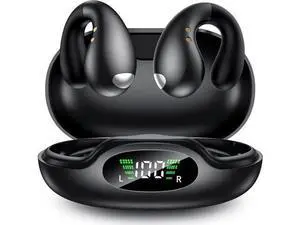 True Wireless Earbuds - Open Ear Headphones Wireless, Bone Conduction Earbuds With Mic, Bluetooth 5.3 Clip On Earphones, Fast Charging 50h Playtime, IPX4 Ear Buds For Running Sport Workout True Wireless Earbuds - Open Ear Headphones Wireless, Bone Conduction Earbuds With Mic, Bluetooth 5.3 Clip On Earphones, Fast Charging 50h Playtime, IPX4 Ear Buds For Running Sport Workout