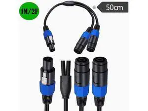 Speakon a revolution two female 8mm speaker cable Audio cable Ohm head cable 0.6² copper speaker connection cable Speakon a revolution two female 8mm speaker cable Audio cable Ohm head cable 0.6² copper speaker connection cable
