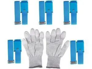 Anti-Static Cordless Wrist Strap Wireless Static Industrial Discharge Wristband with Carbon Fiber PU Coated Finger Anti-static Gloves 5-piece set Anti-Static Cordless Wrist Strap Wireless Static Industrial Discharge Wristband with Carbon Fiber PU Coated Finger Anti-static Gloves 5-piece set