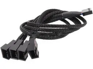 Computer Motherboard Fan 4pin 1 to 4 Splitter Cable PWM 4Pin Extension Cable 30cm Fan Cable Sleeved Computer Motherboard Fan 4pin 1 to 4 Splitter Cable PWM 4Pin Extension Cable 30cm Fan Cable Sleeved