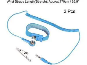 Anti Static Wrist Straps, ESD Components, Stainless Steel Magnetic Tray Grounding Wire Alligator Clip 3pcs Anti Static Wrist Straps, ESD Components, Stainless Steel Magnetic Tray Grounding Wire Alligator Clip 3pcs