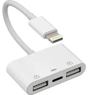 Lightning Male to USB Female Adapter OTG and Charger Cable for iPhone 11 12 Mini max pro xs xr x se 7 8plus Ipad air A Camera Memory Stick Flash Drive Cord Converter Charging Splitter Lightning Male to USB Female Adapter OTG and Charger Cable for iPhone 11 12 Mini max pro xs xr x se 7 8plus Ipad air A Camera Memory Stick Flash Drive Cord Converter Charging Splitter