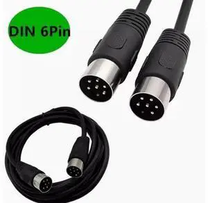 Large DIN line DIN6-line Large DIN 6Pin din6P Large DIN6P public audio data signal connection cable 3m Large DIN line DIN6-line Large DIN 6Pin din6P Large DIN6P public audio data signal connection cable 3m