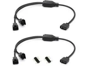 ARGB Splitter Cable, 5V 3 Pin Addressable RGB Splitter Cable with SM 3 Pin Male Connector for Computer Chassis, 1 to Dual ARGB Cable, 11.8 Inches, 2 Pack (1 to 2 ARGB Spliter Cable (Male)) ARGB Splitter Cable, 5V 3 Pin Addressable RGB Splitter Cable with SM 3 Pin Male Connector for Computer Chassis, 1 to Dual ARGB Cable, 11.8 Inches, 2 Pack (1 to 2 ARGB Spliter Cable (Male))