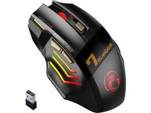2.4G Wireless + Bluetooth Rechargeable Gaming Mouse, 4 DPI Adjustable, 6 Buttons, 7 Color RGB LED Breathing Light, 2.4G Low Noise Computer Optical Mouse (Wireless+Bluetooth) 2.4G Wireless + Bluetooth Rechargeable Gaming Mouse, 4 DPI Adjustable, 6 Buttons, 7 Color RGB LED Breathing Light, 2.4G Low Noise Computer Optical Mouse (Wireless+Bluetooth)