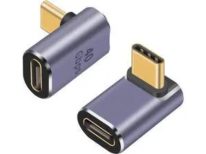 USB C 90 Degree Adapter 40Gbps, Up Down Angle 90 Degree USB C Extender Adapter, 8k@60Hz &100W Type C to Type C Extender Thunderbolt 4 Connector for iPad, Galaxy, PC, HUB, 2-Pack USB C 90 Degree Adapter 40Gbps, Up Down Angle 90 Degree USB C Extender Adapter, 8k@60Hz &100W Type C to Type C Extender Thunderbolt 4 Connector for iPad, Galaxy, PC, HUB, 2-Pack