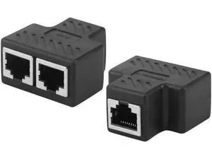2pcs PVC 1 To 2 High Speed Network Adapter RJ45 Mini Stable Signal Extension Laptop Computer LAN Splitter Home Office Universal 2pcs PVC 1 To 2 High Speed Network Adapter RJ45 Mini Stable Signal Extension Laptop Computer LAN Splitter Home Office Universal