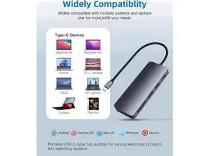 USB C Hub, 7-in-1 MultiPort Type C Adapter USB C Hub for MacBook Air, USB C Docking Station with 4K HDMI, 1 USB 3.0, 2 USB 2.0, 100W PD, SD/TF for D-ell XPS, HP, iPad, Surface and Other Type C Laptops USB C Hub, 7-in-1 MultiPort Type C Adapter USB C Hub for MacBook Air, USB C Docking Station with 4K HDMI, 1 USB 3.0, 2 USB 2.0, 100W PD, SD/TF for D-ell XPS, HP, iPad, Surface and Other Type C Laptops