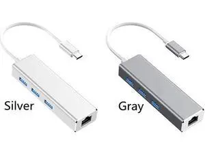 3 Ports USB 3.0 HUB Type C to RJ45 Gigabit Ethernet Network Card Adapter 1000Mbps USB-C USB3.0 HUB Splitter for Macbook Notebook Laptop 3 Ports USB 3.0 HUB Type C to RJ45 Gigabit Ethernet Network Card Adapter 1000Mbps USB-C USB3.0 HUB Splitter for Macbook Notebook Laptop