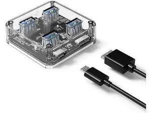 4 Ports Super Speed USB 3.0 HUB USB3.0 Transparent Desktop HUB Compact Design 4 Ports Super Speed USB 3.0 HUB USB3.0 Transparent Desktop HUB Compact Design