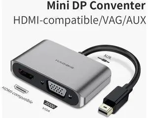 Mini DisplayPort to HDMI-compatible VGA Adapter Thunderbolt 2 Converter 4K DP Cable for Apple MacBook Air Pro surface Mini DisplayPort to HDMI-compatible VGA Adapter Thunderbolt 2 Converter 4K DP Cable for Apple MacBook Air Pro surface