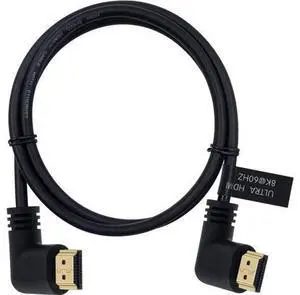 8K HDMI 2.1 Cable 1.64feet/0.5M,8K HDMI 48gbps 90 Degree Left Angle HDMI Male to Left Angle HDMI 2.1 Cable with 8K 60Hz Video and 3D HDR for TV/Xbox /PS4 /PS5 8K HDMI 2.1 Cable 1.64feet/0.5M,8K HDMI 48gbps 90 Degree Left Angle HDMI Male to Left Angle HDMI 2.1 Cable with 8K 60Hz Video and 3D HDR for TV/Xbox /PS4 /PS5