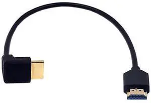 1ft HDMI 8K Ultra HD Cable, 3D 48Gpbs HDMI 2.1 Version Cable, Up Angle HDMI Male to Straight HDMI Male Extreme Slim Cable for Xbox PS4 PS5 TV Switch, Support 8K@60HZ 4K@120Hz 1ft HDMI 8K Ultra HD Cable, 3D 48Gpbs HDMI 2.1 Version Cable, Up Angle HDMI Male to Straight HDMI Male Extreme Slim Cable for Xbox PS4 PS5 TV Switch, Support 8K@60HZ 4K@120Hz