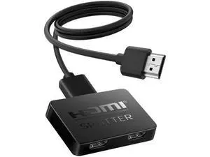HDMI Splitter 1 in 2 Out, 4K HDMI Splitter Not for Extended Display (Mirror Only/Copy Mode),Sends Same Content to 2 Screens(Need Power 5V 1A), Works with Laptop,TV,Monitor(Hdmi Cable Not Included) HDMI Splitter 1 in 2 Out, 4K HDMI Splitter Not for Extended Display (Mirror Only/Copy Mode),Sends Same Content to 2 Screens(Need Power 5V 1A), Works with Laptop,TV,Monitor(Hdmi Cable Not Included)