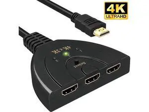 HDMI Switch, 4K HDMI Splitter 3 in 1 Out, 3-Port HDMI Switcher Selector with Pigtail HDMI Cable,Supports Full HD 4K 1080P 3D Player, HDMI Hub Compatible with Fire Stick,HDTV,PS4 Game Consoles HDMI Switch, 4K HDMI Splitter 3 in 1 Out, 3-Port HDMI Switcher Selector with Pigtail HDMI Cable,Supports Full HD 4K 1080P 3D Player, HDMI Hub Compatible with Fire Stick,HDTV,PS4 Game Consoles