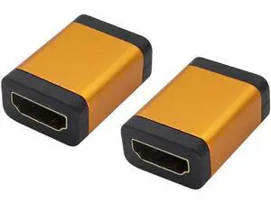 HDMI Female Coupler 4K HDMI Female to Female Connector 4K@60hz Aluminum Alloy HDMI Extender for HDTV PC Computer,Monitor,Laptop,Projector,AV Receiver,DVD Player(2Pack/Orange) HDMI Female Coupler 4K HDMI Female to Female Connector 4K@60hz Aluminum Alloy HDMI Extender for HDTV PC Computer,Monitor,Laptop,Projector,AV Receiver,DVD Player(2Pack/Orange)