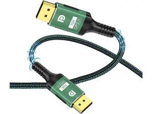 8K DisplayPort 2.0 Cable 10ft,16K DP Cable 2.0 (16K@60Hz 8K@120Hz 4K@240Hz 165Hz 144Hz) Gaming Monitor Cable DP Male to DP Male GSync/FreeSync 80Gbps HDR10 ARC HDCP Supported for PC TV 8K DisplayPort 2.0 Cable 10ft,16K DP Cable 2.0 (16K@60Hz 8K@120Hz 4K@240Hz 165Hz 144Hz) Gaming Monitor Cable DP Male to DP Male GSync/FreeSync 80Gbps HDR10 ARC HDCP Supported for PC TV