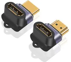 90 Degree HDMI Adapter 8K, 48Gbps HDMI Extension Adapter, Up Down Angle HDMI 2.1 Extender with LED Indicator for 3D TV Stick Roku Stick Xbox PS5, 2pcs 90 Degree HDMI Adapter 8K, 48Gbps HDMI Extension Adapter, Up Down Angle HDMI 2.1 Extender with LED Indicator for 3D TV Stick Roku Stick Xbox PS5, 2pcs