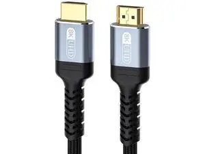 HDMI 2.1 Cable 6ft, Bidirectional 48Gbps HDMI 2.1 Cord, 8K 60Hz 4K 120Hz 2K 240Hz High Resolution TV Computer Screen Cable for Home Office Gaming Consoles Mirror or Extend Model HDMI 2.1 Cable 6ft, Bidirectional 48Gbps HDMI 2.1 Cord, 8K 60Hz 4K 120Hz 2K 240Hz High Resolution TV Computer Screen Cable for Home Office Gaming Consoles Mirror or Extend Model