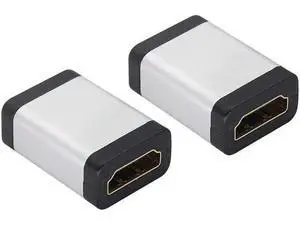 HDMI Adapter 4K HDMI Connector Female to Female Coupler,Aluminum Alloy HDMI Extender,with 4K@60hz,3D and HDR for HD TV,Computer,PC,Monitor,Laptop,Projector,DVD Player,PS 4/3(2Pack/Silver) HDMI Adapter 4K HDMI Connector Female to Female Coupler,Aluminum Alloy HDMI Extender,with 4K@60hz,3D and HDR for HD TV,Computer,PC,Monitor,Laptop,Projector,DVD Player,PS 4/3(2Pack/Silver)